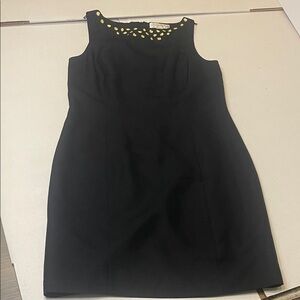 Petite Sophisticate‎ Black Dress with Gold Details
